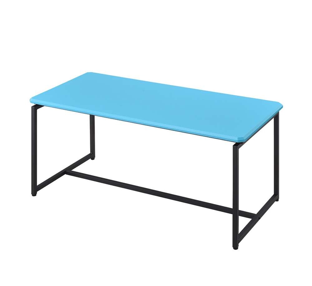 Lilola Home - GT 3 Piece Blue Carbon Fiber Wrap Coffee Table and End Table Set - 98030 veiw 3
