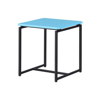 Lilola Home - GT 3 Piece Blue Carbon Fiber Wrap Coffee Table and End Table Set - 98030 veiw 4