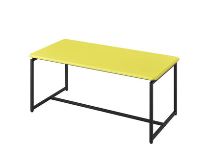 Lilola Home - GT 3 Piece Yellow Carbon Fiber Wrap Coffee Table and End Table Set - 98031 veiw 3