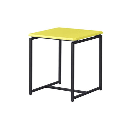 Lilola Home - GT 3 Piece Yellow Carbon Fiber Wrap Coffee Table and End Table Set - 98031 veiw 4