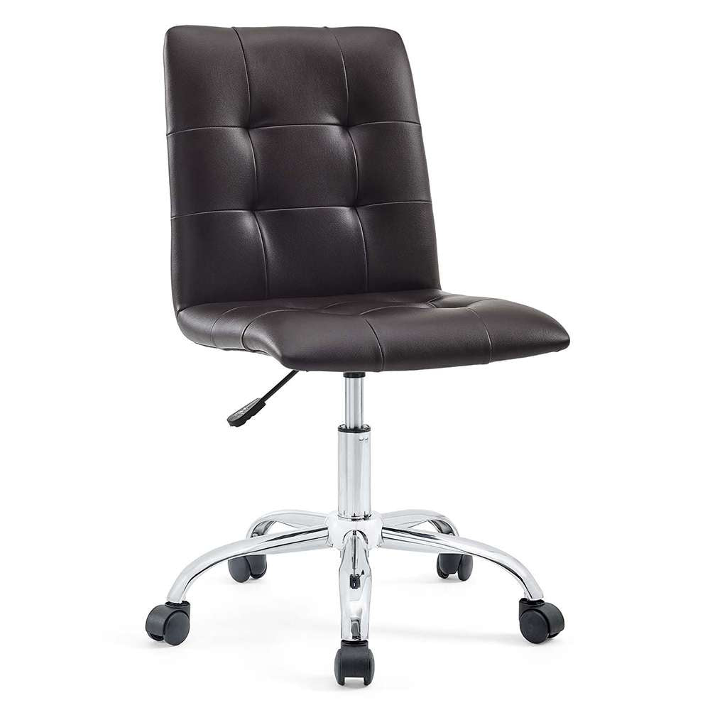 Modway - Prim Armless Mid Back Office Chair - EEI-1533-BRN veiw 1