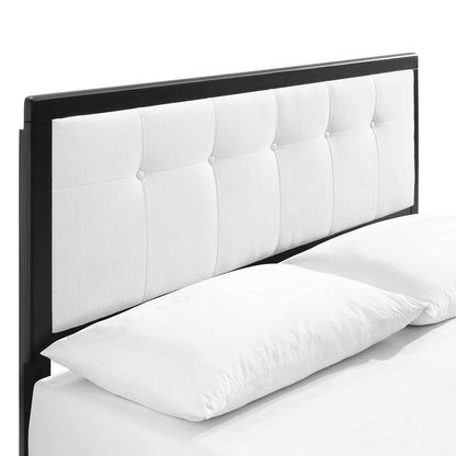 Modway - Willow King Wood Platform Bed With Splayed Legs - MOD-6638-BLK-WHI veiw 6