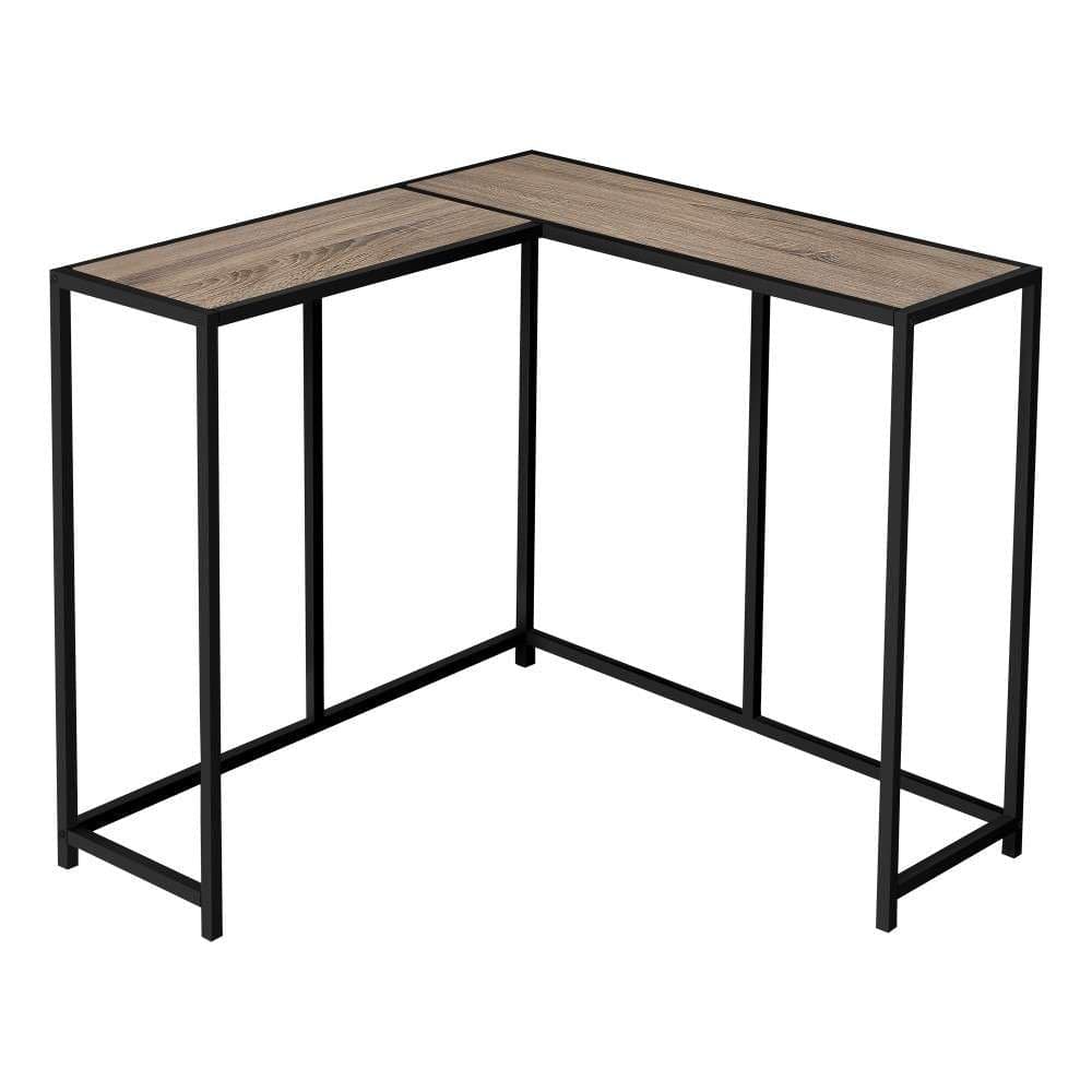 Monarch Specialties - Accent Table, Console, Entryway, Narrow, Corner, Living Room, Bedroom, Metal, Laminate, Brown, Black, Contemporary, Modern - I-2155 veiw 1