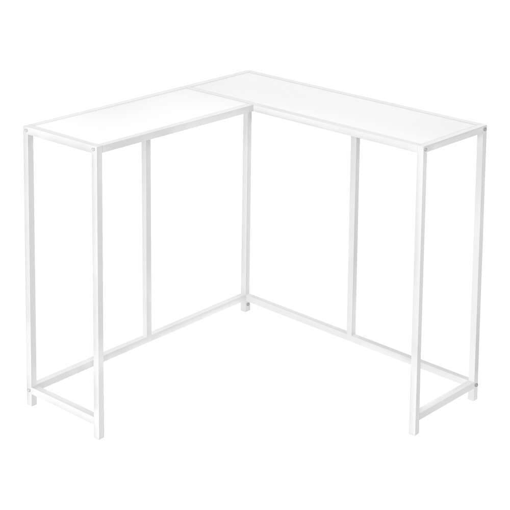 Monarch Specialties - Accent Table, Console, Entryway, Narrow, Corner, Living Room, Bedroom, Metal, Laminate, White, Contemporary, Modern - I-2160 veiw 1