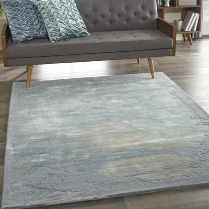 Nourison - Prismatic 56in x 75in Seafoam Silver Area Rug - PRS19-99446783318 veiw 2