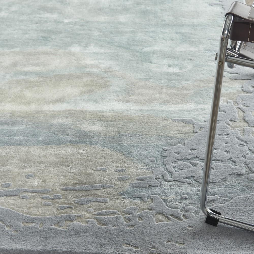 Nourison - Prismatic 56in x 75in Seafoam Silver Area Rug - PRS19-99446783318 veiw 3