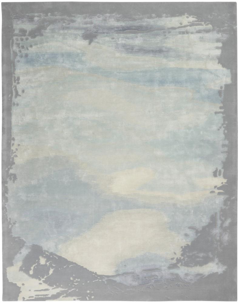 Nourison - Prismatic 86in x 116in Seafoam Silver Area Rug - PRS19-99446783387 veiw 1
