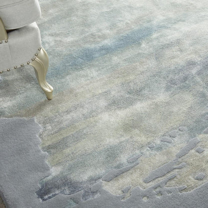Nourison - Prismatic 99in x 139in Seafoam Silver Area Rug - PRS19-99446783479 veiw 3