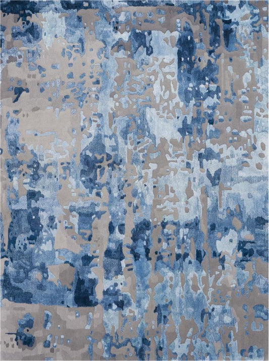 Nourison - Prismatic 56in x 75in Blue Grey Area Rug - PRS10-99446408730 veiw 1
