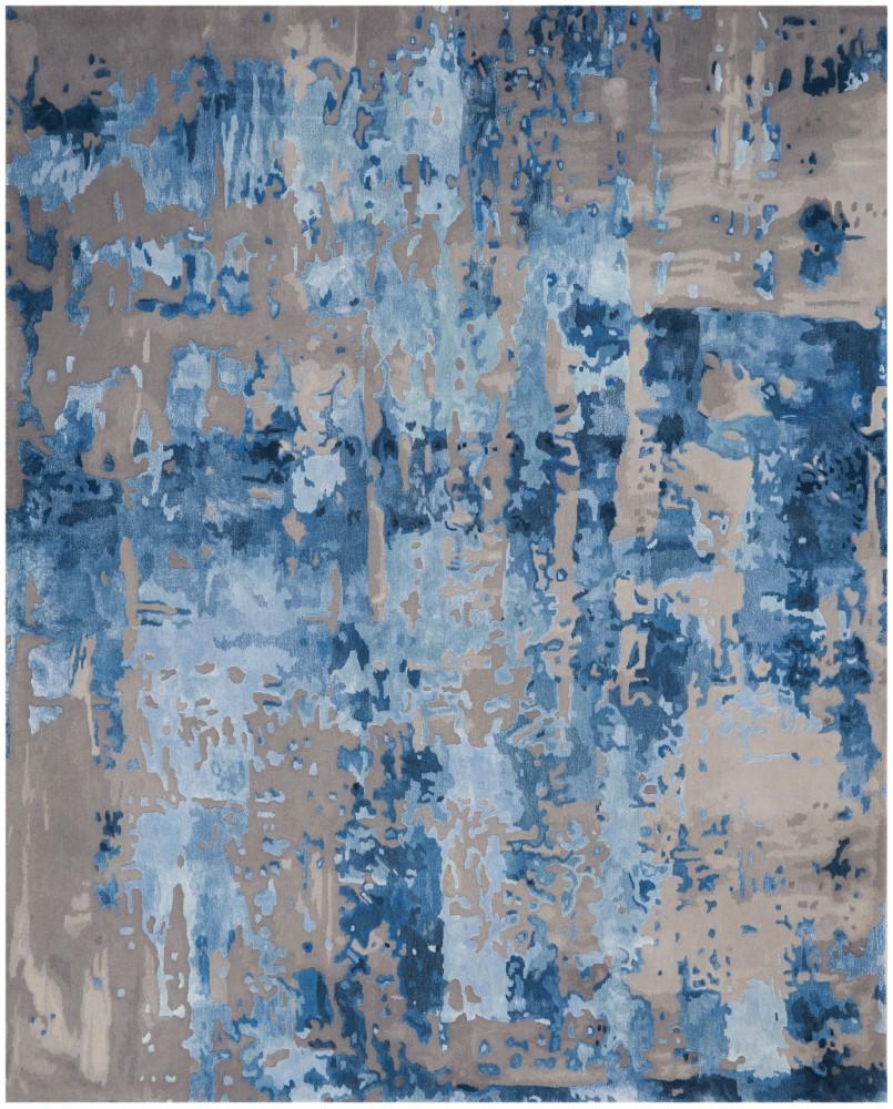 Nourison - Prismatic 79in x 99in Blue Grey Area Rug - PRS10-99446409072 veiw 1