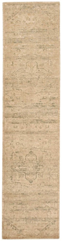 Nourison - Silk Elements SKE14 Beige 25in x 10 Hallway Rug - SKE14-99446188960_CLOSEOUT veiw 1