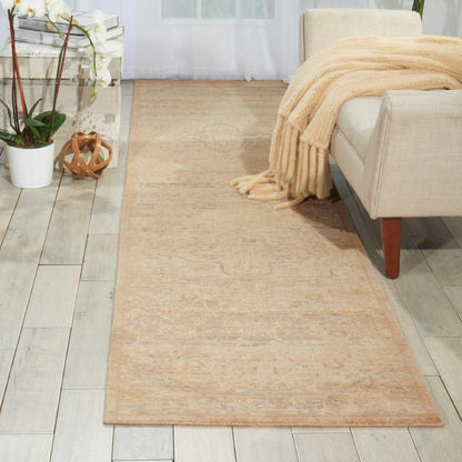 Nourison - Silk Elements SKE14 Beige 25in x 10 Hallway Rug - SKE14-99446188960_CLOSEOUT veiw 2