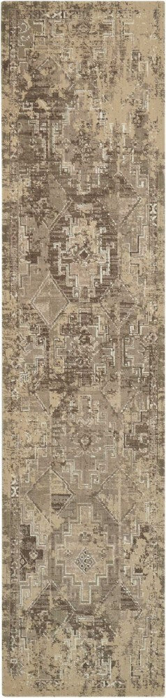 Nourison - Silk Elements SKE19 Beige 25in x 10 Hallway Rug - SKE19-99446295224_CLOSEOUT veiw 1
