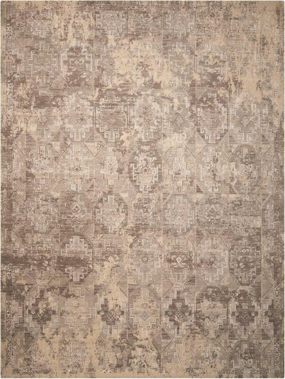 Nourison - Silk Elements SKE19 Beige 86in x 116in Rug - SKE19-99446295286_CLOSEOUT veiw 1