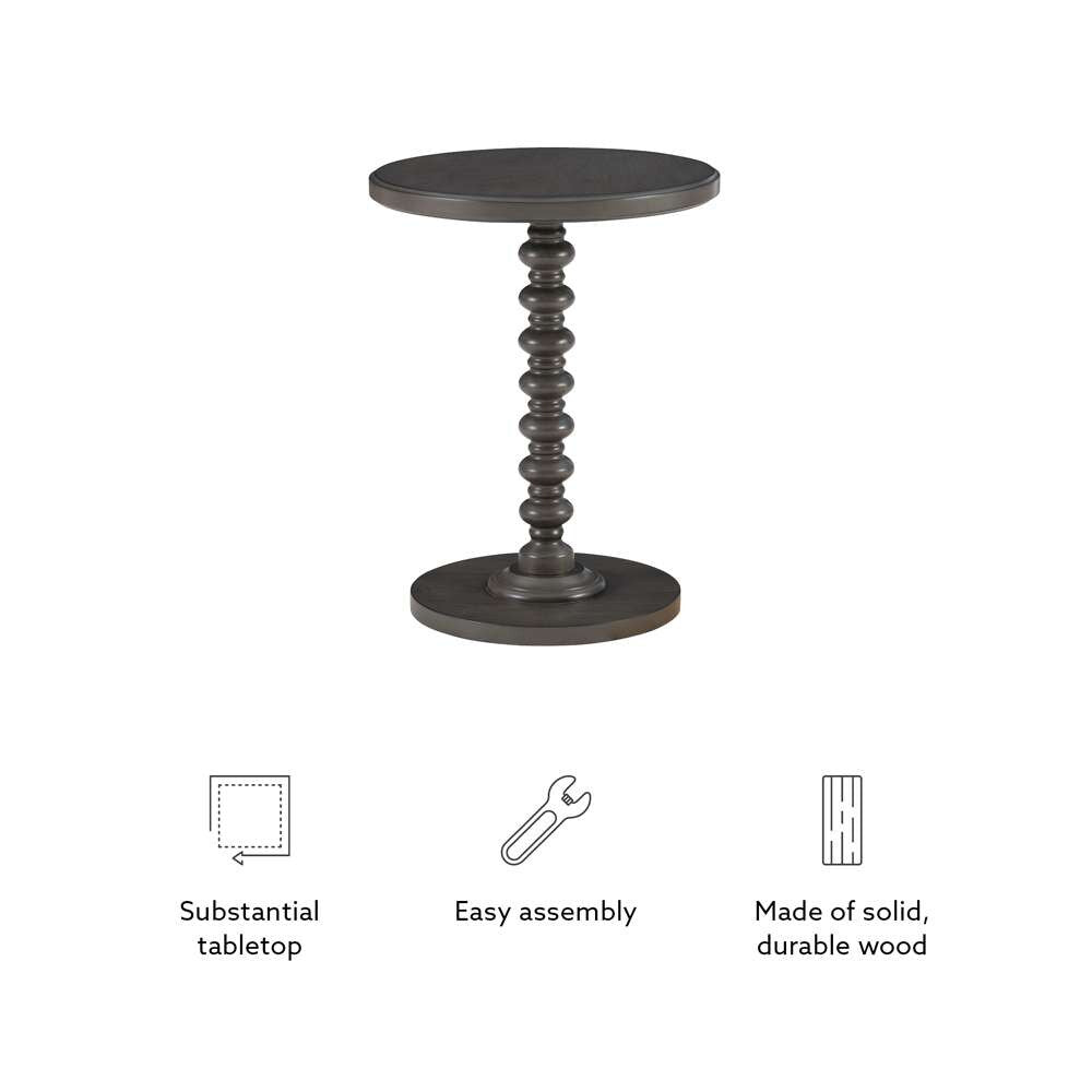 Powell Company - Aurora Side Table, Dark Grey - D1361A20DG veiw 3
