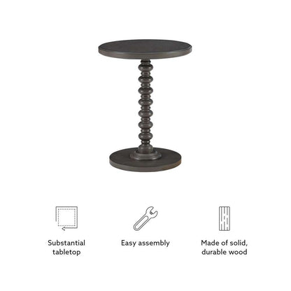 Powell Company - Aurora Side Table, Dark Grey - D1361A20DG veiw 3