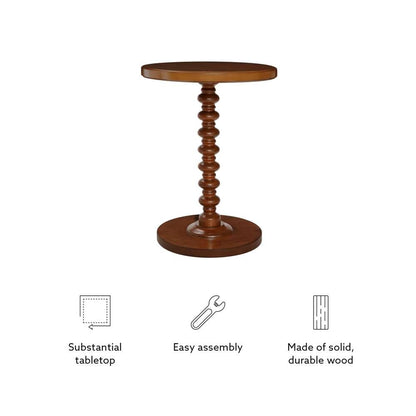 Powell Company - Aurora Side Table, Hazelnut - D1361A20H veiw 3