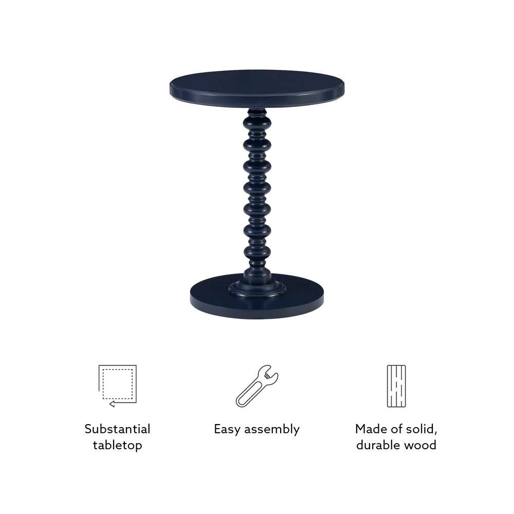 Powell Company - Aurora Side Table, Navy Blue - D1361A20NB veiw 3