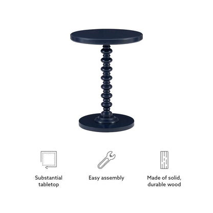 Powell Company - Aurora Side Table, Navy Blue - D1361A20NB veiw 3