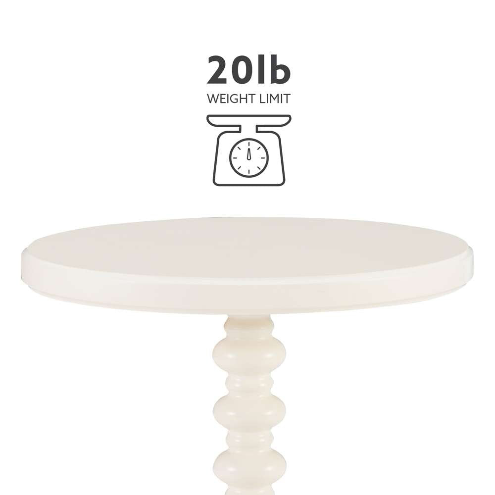 Powell Company - Aurora Side Table, Off White - D1361A20C veiw 4