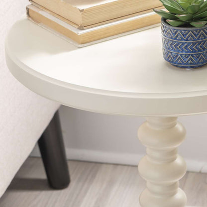 Powell Company - Aurora Side Table, Off White - D1361A20C veiw 7
