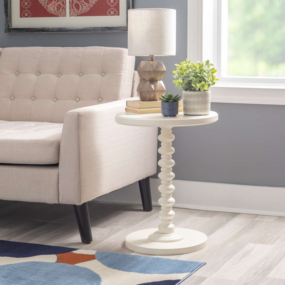Powell Company - Aurora Side Table, Off White - D1361A20C veiw 8