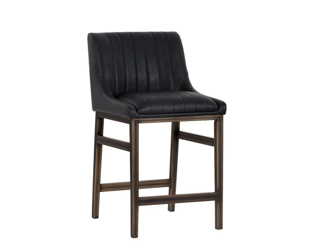 Sunpan - Irongate Halden Counter Stool - Vintage Black - 101746 veiw 1