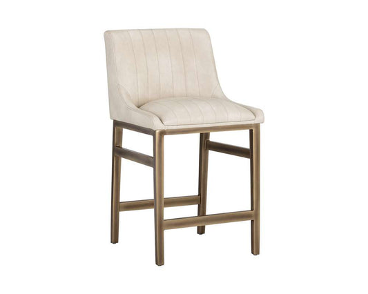 Sunpan - Irongate Halden Counter Stool - Bravo Cream - 104973 veiw 1