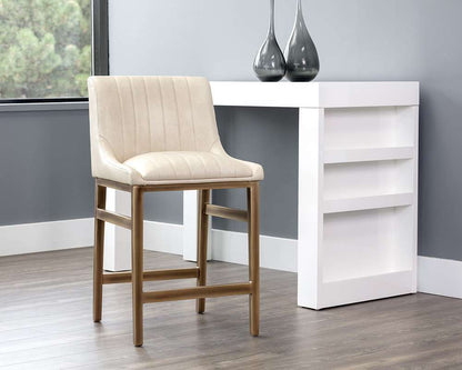 Sunpan - Irongate Halden Counter Stool - Bravo Cream - 104973 veiw 4