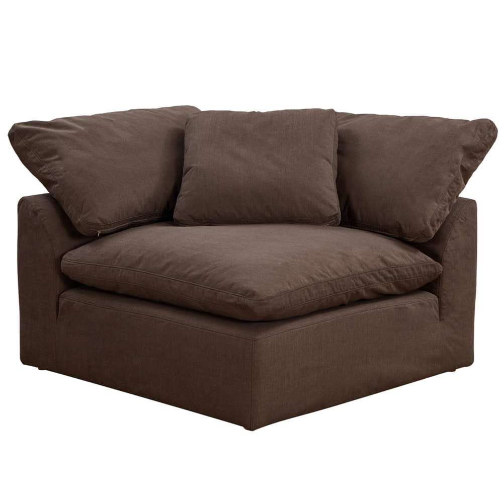 Sunset Trading - Contemporary Puff Collection 4PC Modular Sectional Sofa Brown - SU-1458-88-1C-2A-1O veiw 4