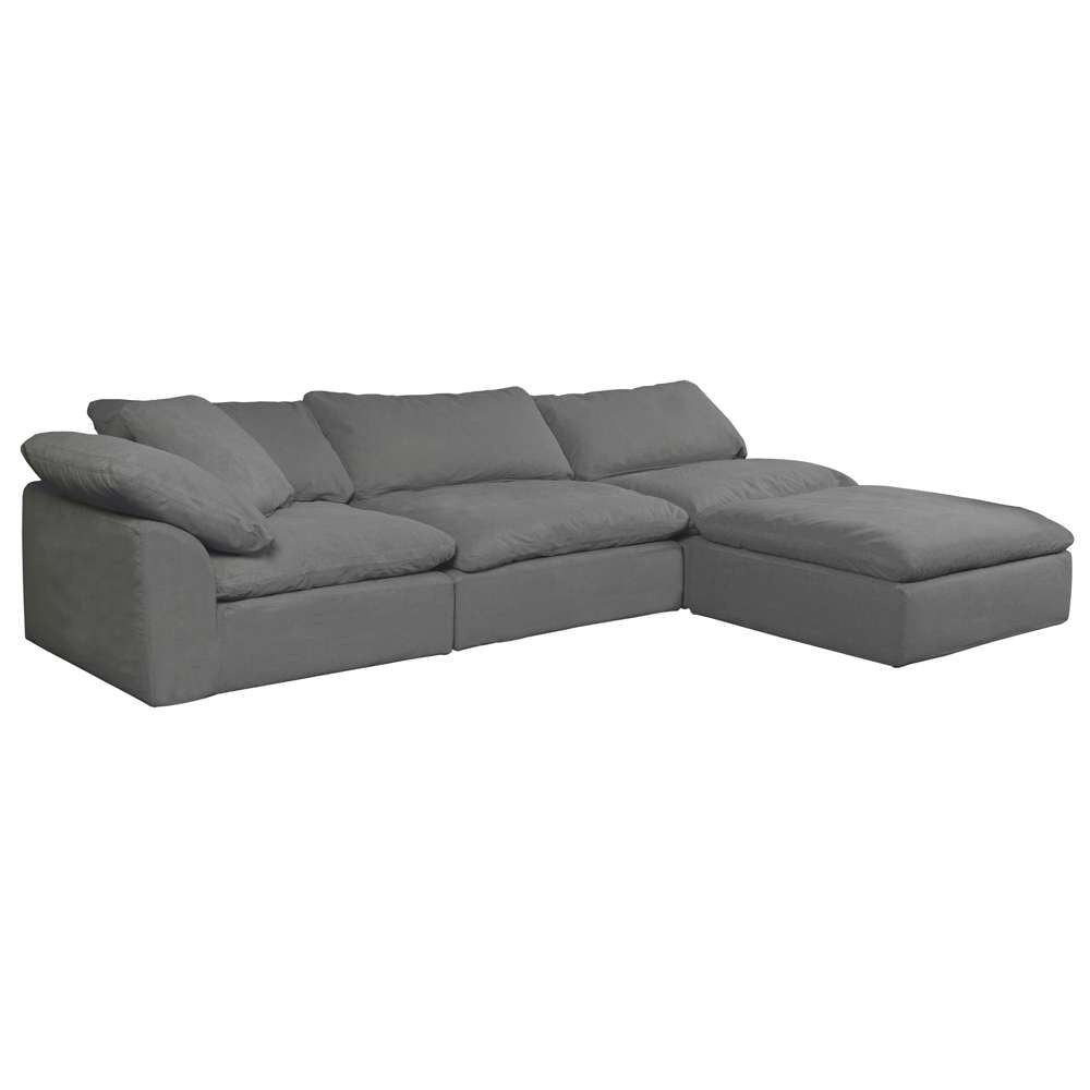 Sunset Trading - Contemporary Puff Collection 4PC Modular Sectional Sofa Gray - SU-1458-94-1C-2A-1O veiw 1