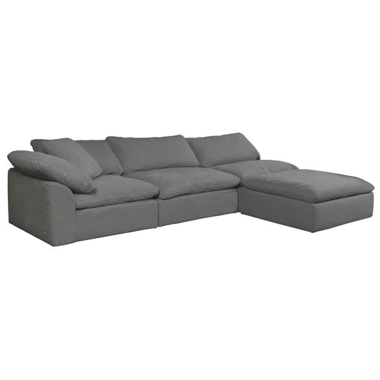 Sunset Trading - Contemporary Puff Collection 4PC Modular Sectional Sofa Gray - SU-1458-94-1C-2A-1O veiw 1