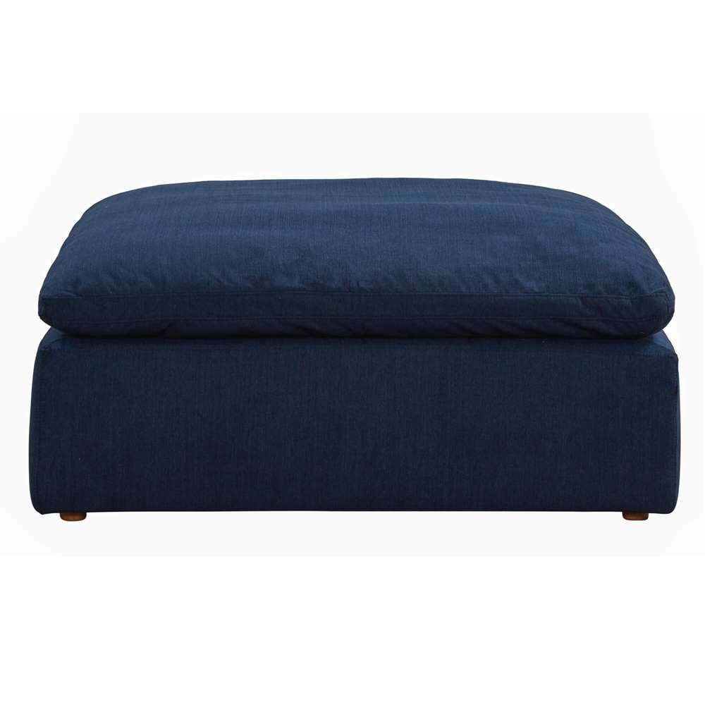 Sunset Trading - Contemporary Puff Collection 4PC Modular Sectional Sofa Navy Blue - SU-1458-49-1C-2A-1O veiw 3