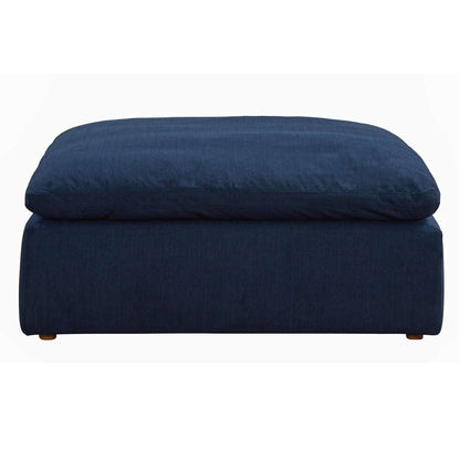 Sunset Trading - Contemporary Puff Collection 4PC Modular Sectional Sofa Navy Blue - SU-1458-49-1C-2A-1O veiw 3