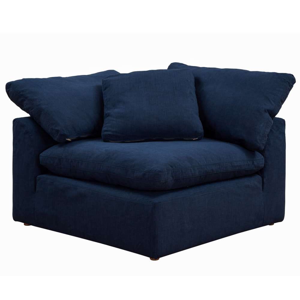 Sunset Trading - Contemporary Puff Collection 4PC Modular Sectional Sofa Navy Blue - SU-1458-49-1C-2A-1O veiw 8