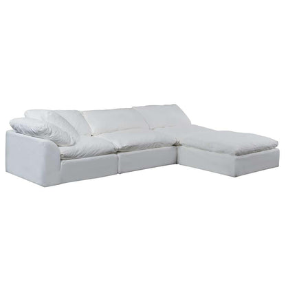 Sunset Trading - Contemporary Puff Collection 4PC Modular Sectional Sofa White - SU-1458-81-1C-2A-1O veiw 1