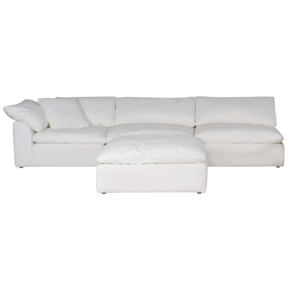 Sunset Trading - Contemporary Puff Collection 4PC Modular Sectional Sofa White - SU-1458-81-1C-2A-1O veiw 8