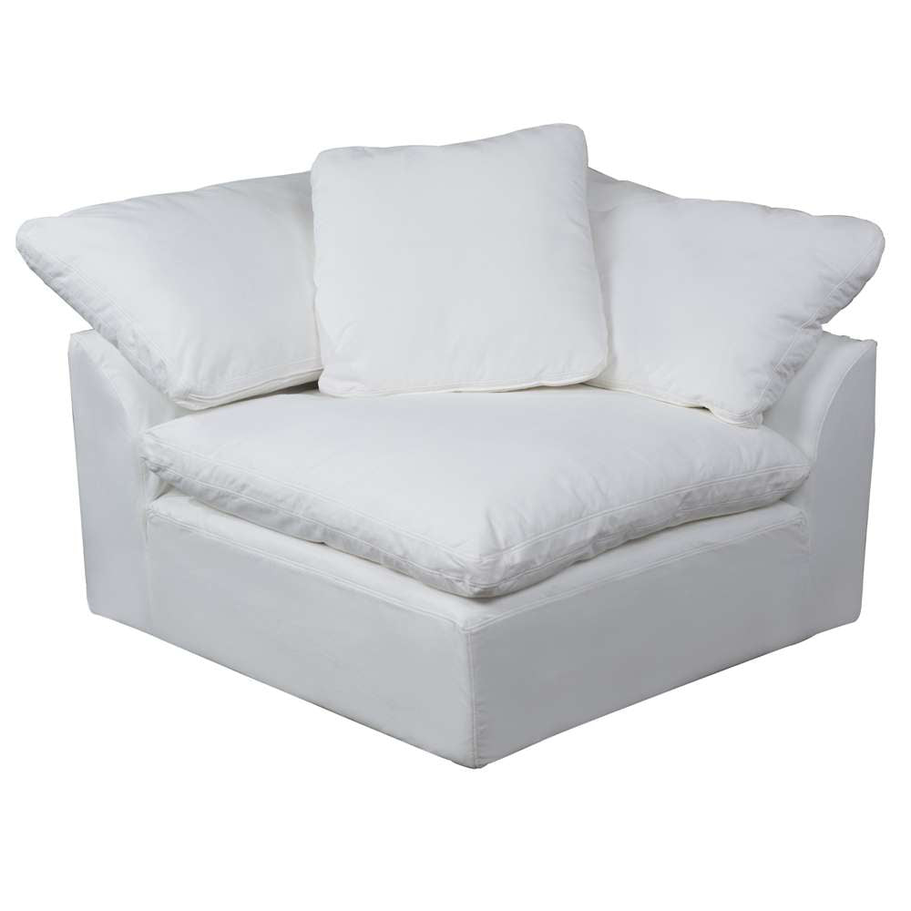 Sunset Trading - Contemporary Puff Collection 4PC Modular Sectional Sofa White - SU-1458-81-1C-2A-1O veiw 9