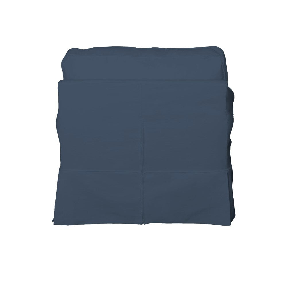 Sunset Trading - Horizon Slipcovered T Cushion Chair With Ottoman Performance Navy Blue - SU-117620-30-391049 veiw 4