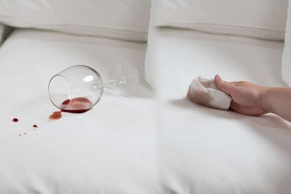 Sunset Trading - Horizon Slipcovered T Cushion Chair With Ottoman Performance Ocean Blue - SU-117620-30-391043 veiw 6