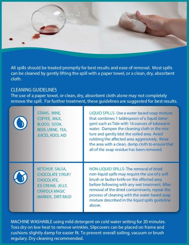 Sunset Trading - Horizon Slipcovered T Cushion Chair With Ottoman Performance Ocean Blue - SU-117620-30-391043 veiw 7