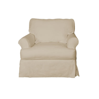 Sunset Trading - Horizon Slipcovered T Cushion Chair Performance Tan - SU-117620-391084 veiw 1
