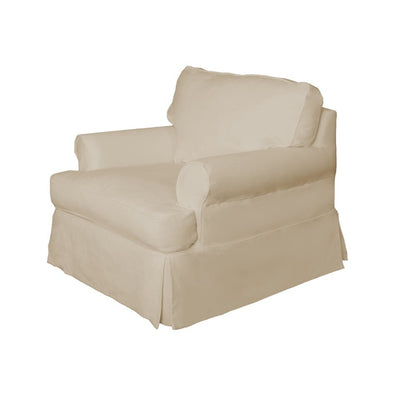 Sunset Trading - Horizon Slipcovered T Cushion Chair Performance Tan - SU-117620-391084 veiw 3