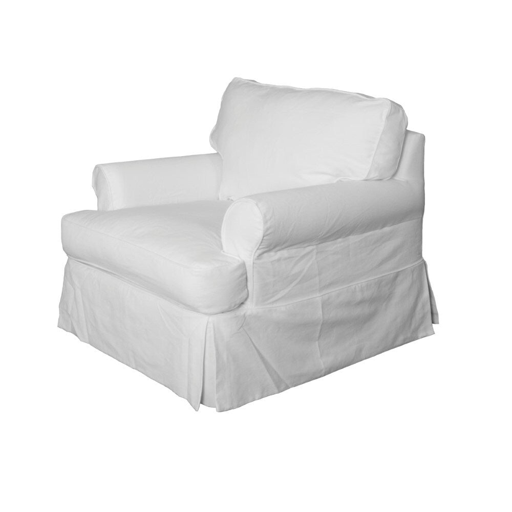 Sunset Trading - Horizon Slipcovered Chair In Warm White - SU-117620-423080 veiw 3