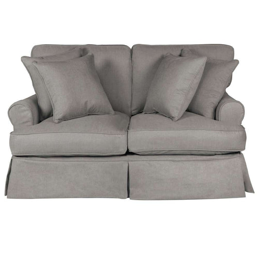 Sunset Trading - Horizon Slipcovered Loveseat Performance Gray - SU-117610-391094 veiw 1