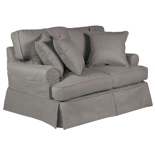 Sunset Trading - Horizon Slipcovered Loveseat Performance Gray - SU-117610-391094 veiw 2
