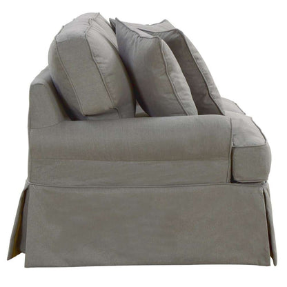 Sunset Trading - Horizon Slipcovered Loveseat Performance Gray - SU-117610-391094 veiw 3