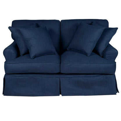 Sunset Trading - Horizon Slipcovered Loveseat Performance Navy Blue - SU-117610-391049 veiw 1
