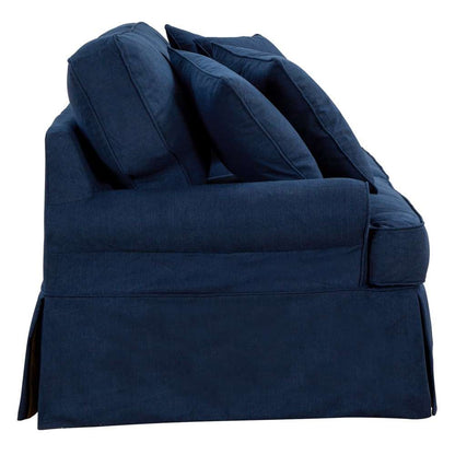Sunset Trading - Horizon Slipcovered Loveseat Performance Navy Blue - SU-117610-391049 veiw 3