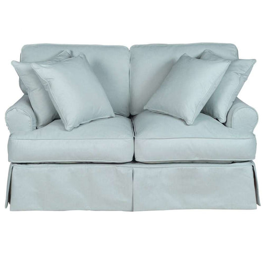 Sunset Trading - Horizon Slipcovered Loveseat Performance Ocean Blue - SU-117610-391043 veiw 1